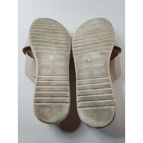 Vince Camuto VC Rickert Womens Sz 7M Slipn On Sandals Shoes Ivory - Picture 9 of 10